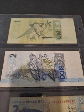 Lote 4 Billetes Brasil Reales