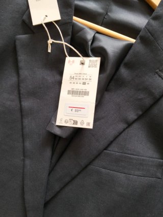 Traje Zara gris hombre Talla 44 pantalones 54 chaq