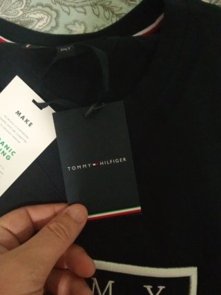 Camiseta Tommy Hilfiger Talla 3XL Negra