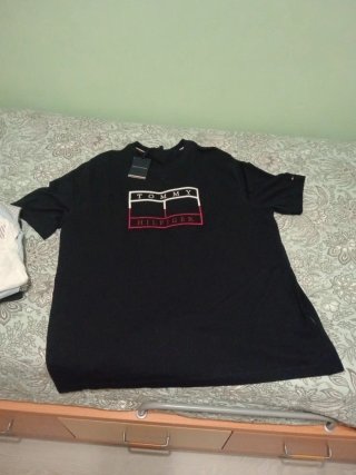 Camiseta Tommy Hilfiger Talla 3XL Negra
