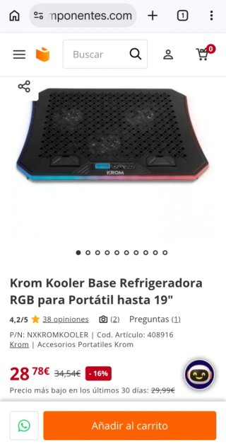 Base Refrigeradora Portátil Krom