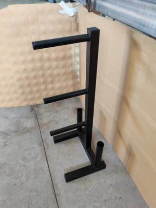 Rack para discos de pesas y mancuernas