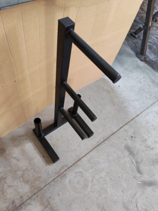 Rack para discos de pesas y mancuernas
