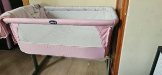 Mini cuna Chicco rosa