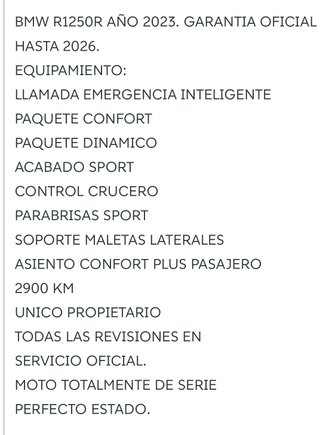 BMW R1250R Azul y Blanca