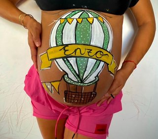 Belly painting. Pintura embarazadas