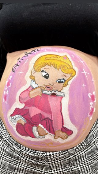 Belly painting. Pintura embarazadas