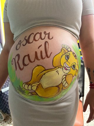 Belly painting. Pintura embarazadas