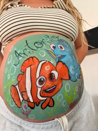 Belly painting. Pintura embarazadas