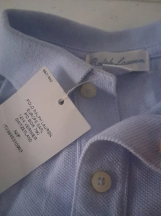 Vestido Polo Ralph Lauren 9 meses azul