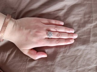 Anillo filigrana plata roseta artesanal