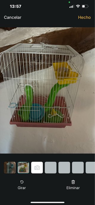 Jaula para hámster con accesorios