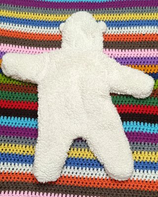 Buzo oso/oveja blanco talla 50cm