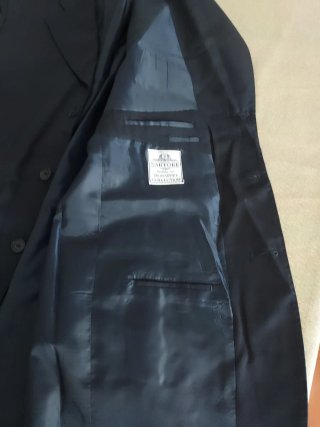 Traje de hombre negro (chaqueta y pantalón) XL