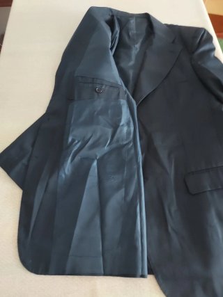 Traje de hombre negro (chaqueta y pantalón) XL