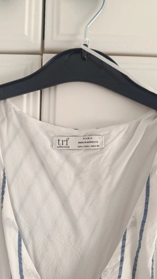 Blusa Zara TRF Rayas Talla L