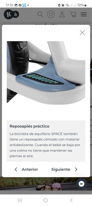Bicicleta sin pedales Kinderkraft