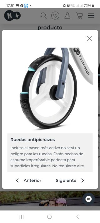 Bicicleta sin pedales Kinderkraft