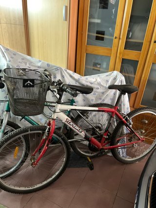 Bicicleta TOPBIKE roja y blanca