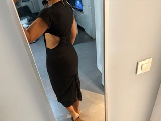 Vestido negro Zara talla XS