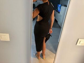 Vestido negro Zara talla XS
