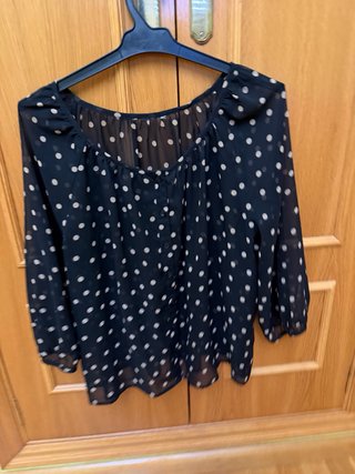 Camisa de manga larga con lunares