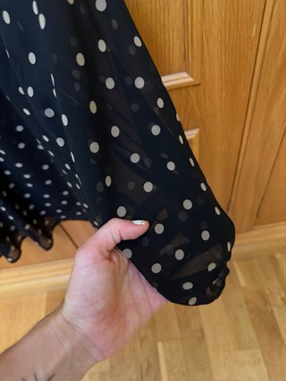 Camisa de manga larga con lunares