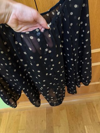 Camisa de manga larga con lunares
