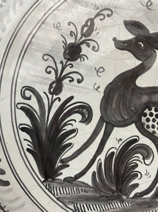 ESPECTACULAR PLATO ANTIGUO TALAVERA 41 cm