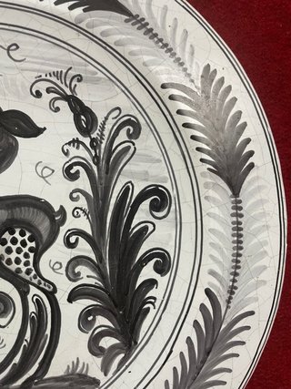 ESPECTACULAR PLATO ANTIGUO TALAVERA 41 cm