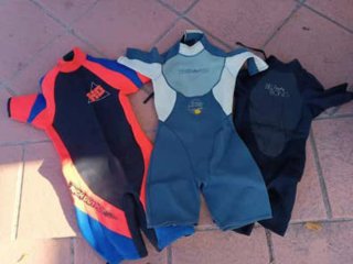 3 Trajes de Neopreno Talla M