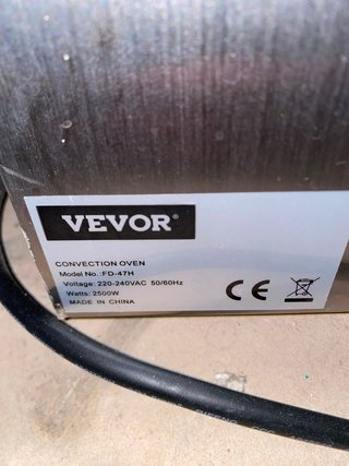 Horno Convección VEVOR - 75€