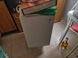 Cocina blanca de madera, se vende desmontada.