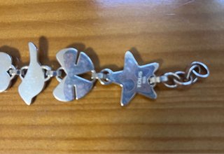 Pulsera Tous Plata Corazón Paz Oso Pájaro Estrella