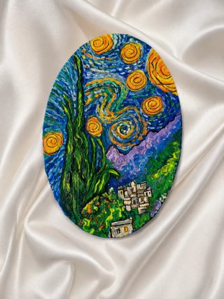 Noche Estrellada estilo Van Gogh a mí estilo