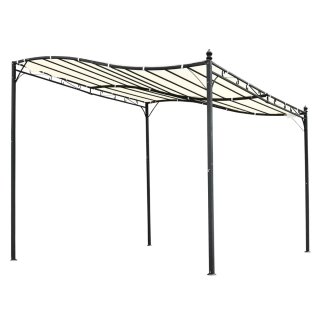 Pérgola de tela y metal