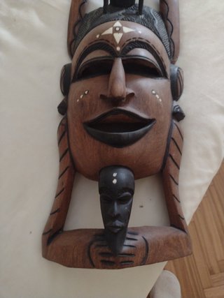 Máscara Decorativa de Madera
