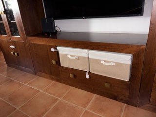 Muebles de madera maciza composición modular 2,90