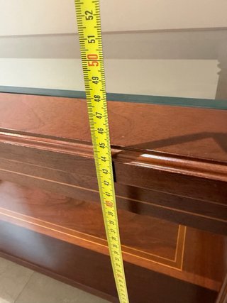 Mesa de centro madera y cristal
