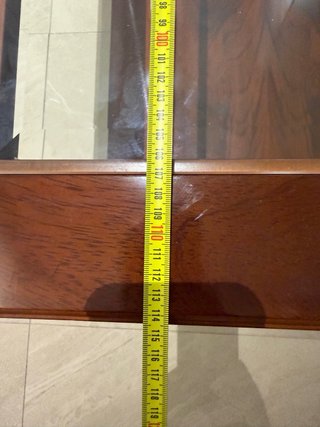 Mesa de centro madera y cristal