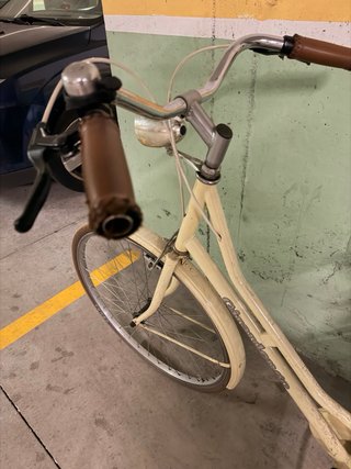 Bicicleta Vintage Mujer Crema