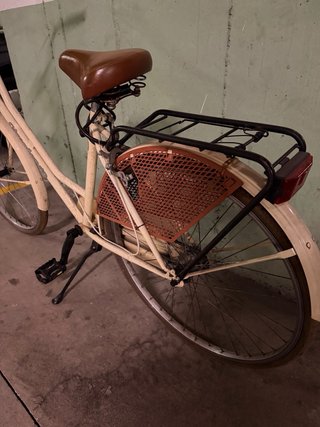 Bicicleta Vintage Mujer Crema