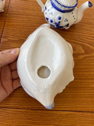 Precioso lote vintage de porcelana pintada a mano