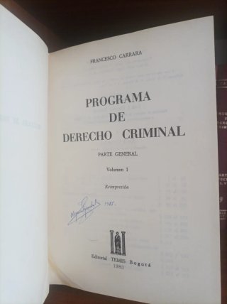 Programa de Derecho Criminal - obra completa