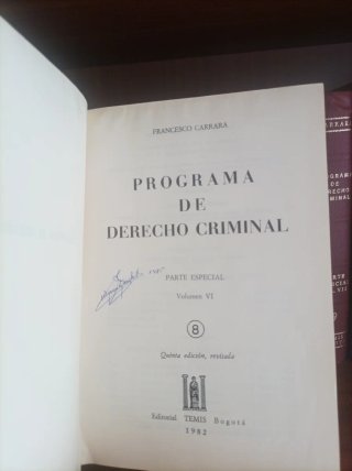 Programa de Derecho Criminal - obra completa