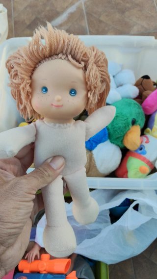 Lote de muñecos y peluches vintage