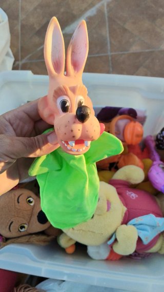 Lote de muñecos y peluches vintage