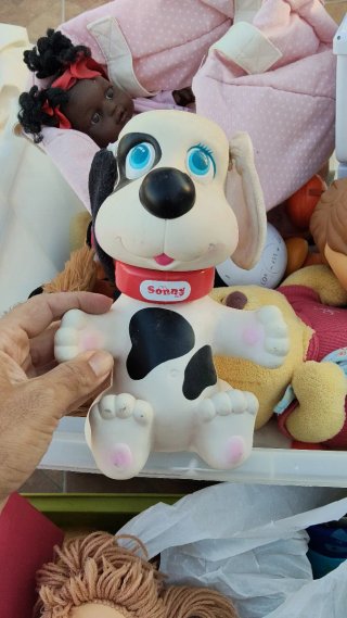 Lote de muñecos y peluches vintage