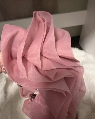 Top volante rosa