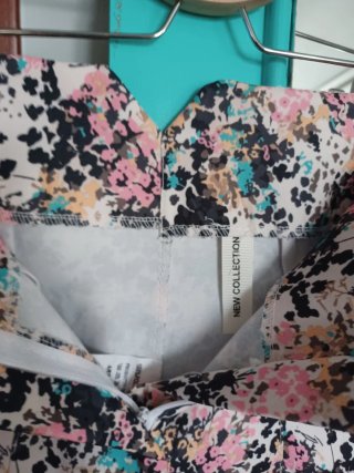 Pantalón estampado cintura alta